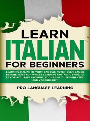 cover image of Learn Italian for Beginners